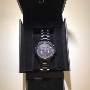 Two-tone black metal Bulova Men’s Watch